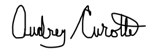 Audrey Curotte Signature